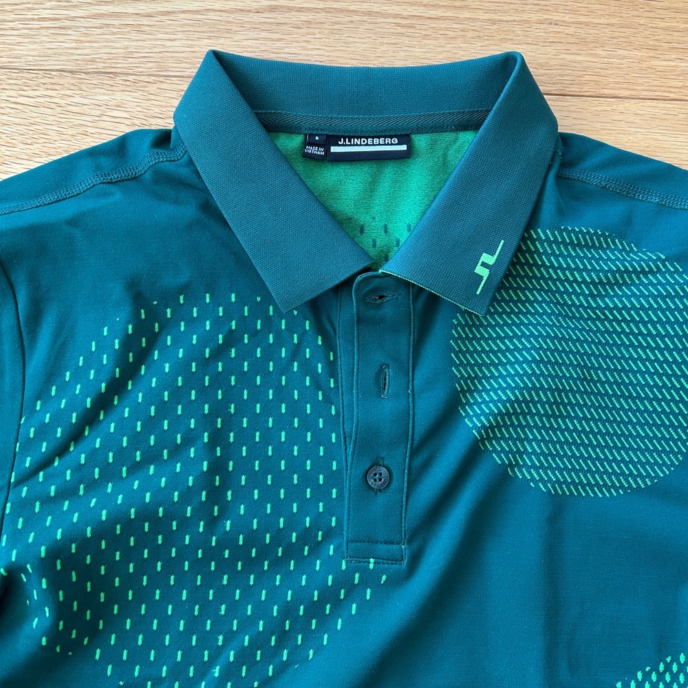 J.Lindeberg Green Polo Shirt for Men